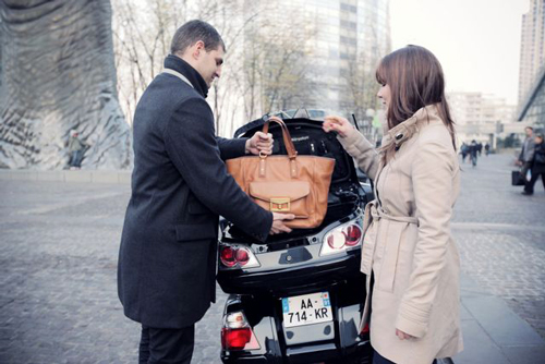 Vos bagages en taxi moto paris